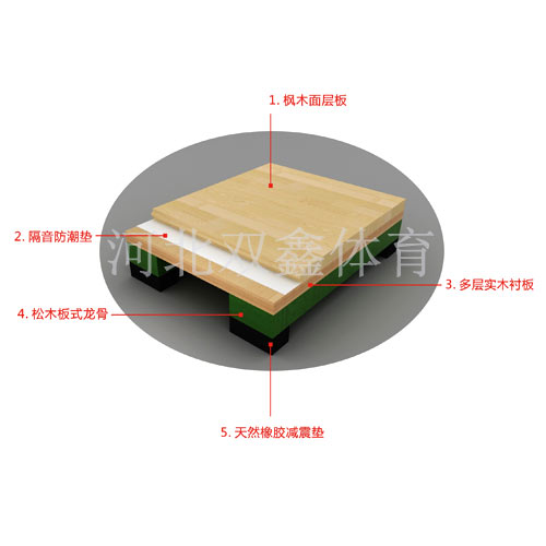 板式龍骨專業型運動木地板